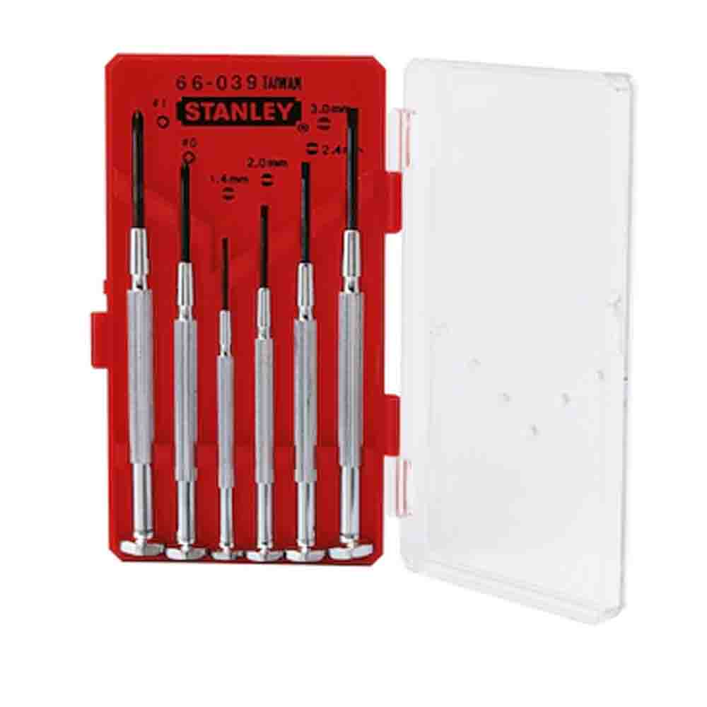 STANLEY® Screwdriver Precision Set 6 pc. - Red Base Case