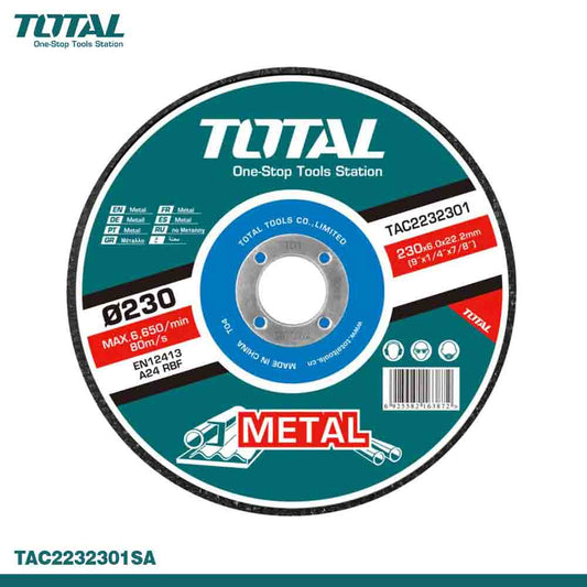 TOTAL Abrasive Metal Grinding Disc 230MM