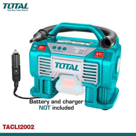 TOTAL Cordless Auto Air Compressor 11-Bar (Solo)