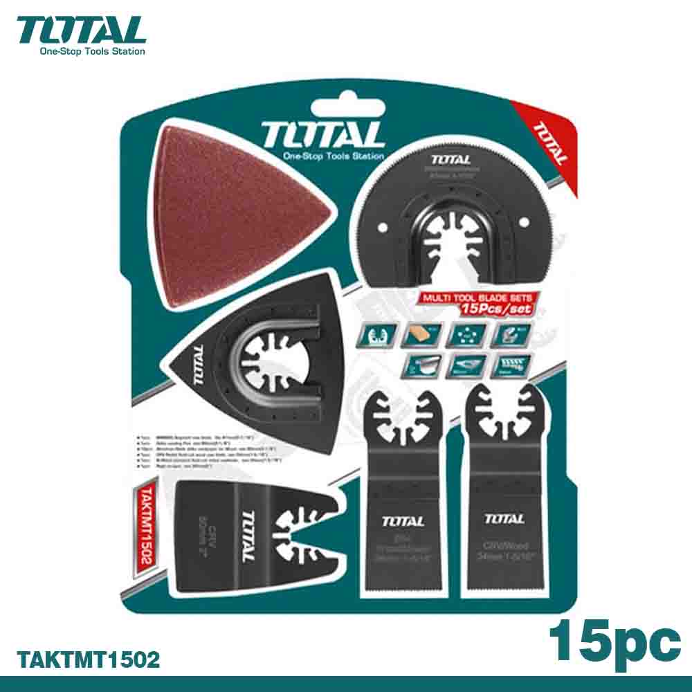 TOTAL Multi Tool Blade Set 15Pc