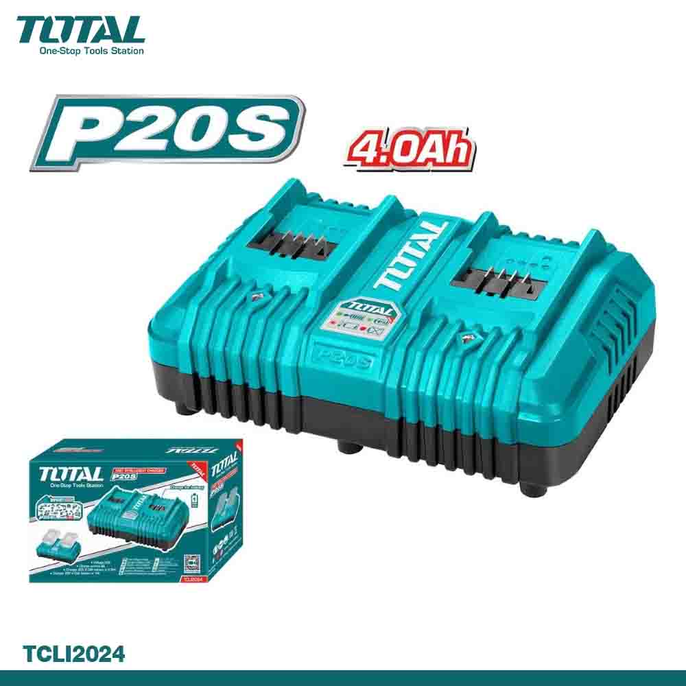 TOTAL 20V 4.0Ah Fast Intelligent Charger