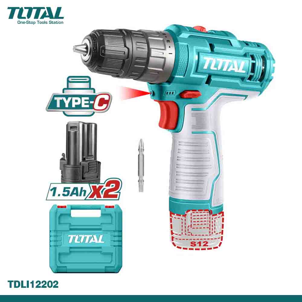 TOTAL Cordless Drill 12V