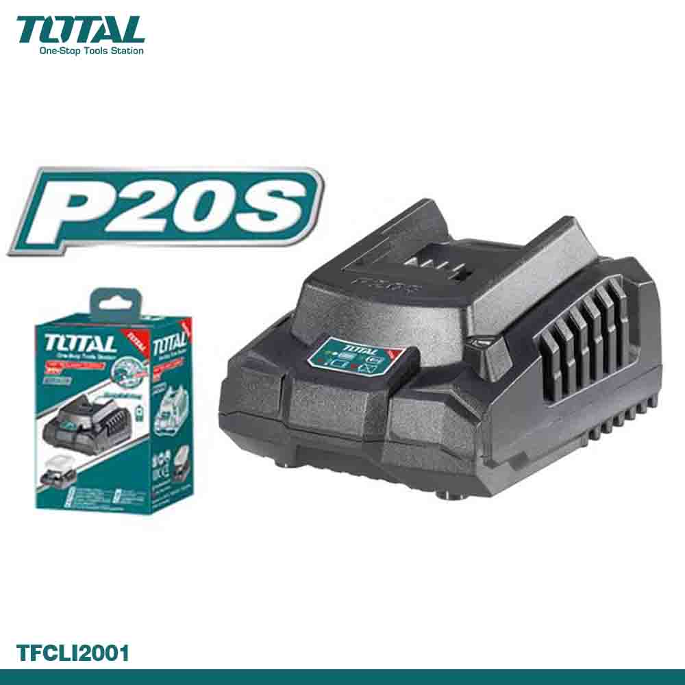 TOTAL 20V Fast Intelligent Charger