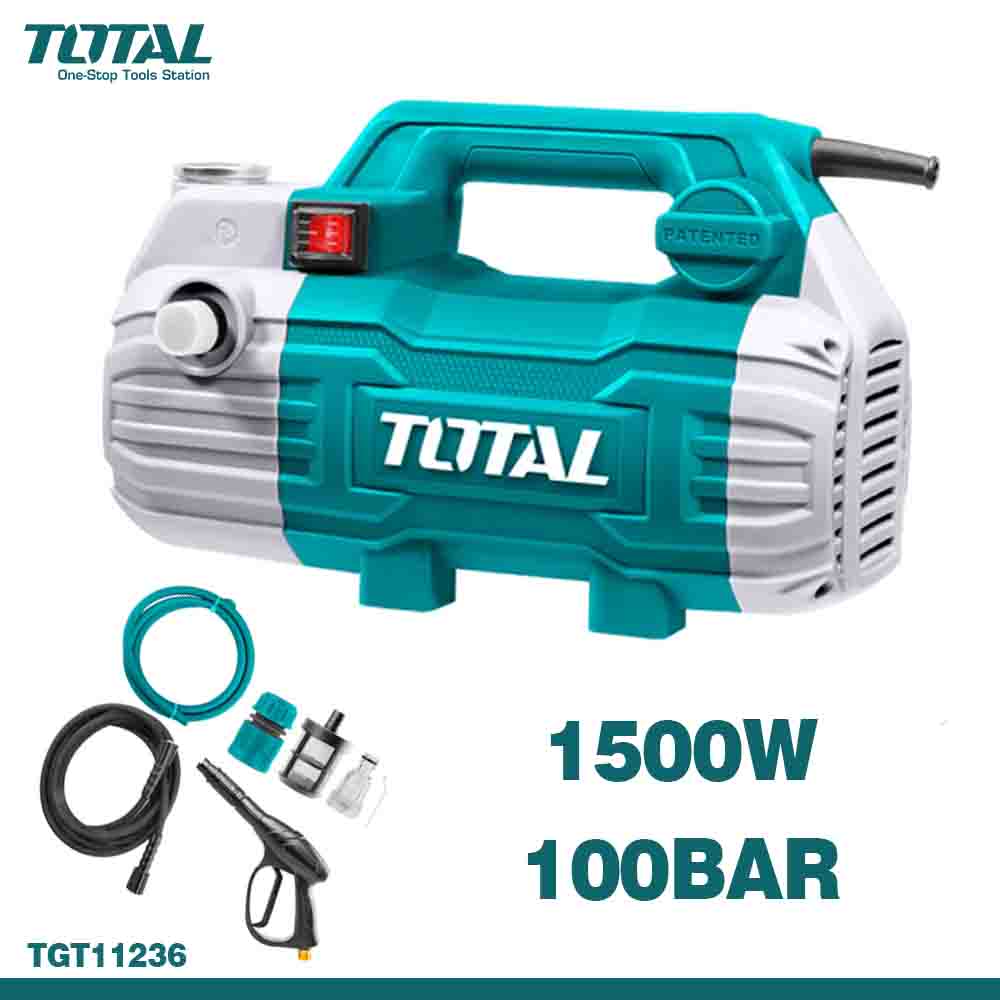 TOTAL High Pressure Washer 100Bar (1500W)