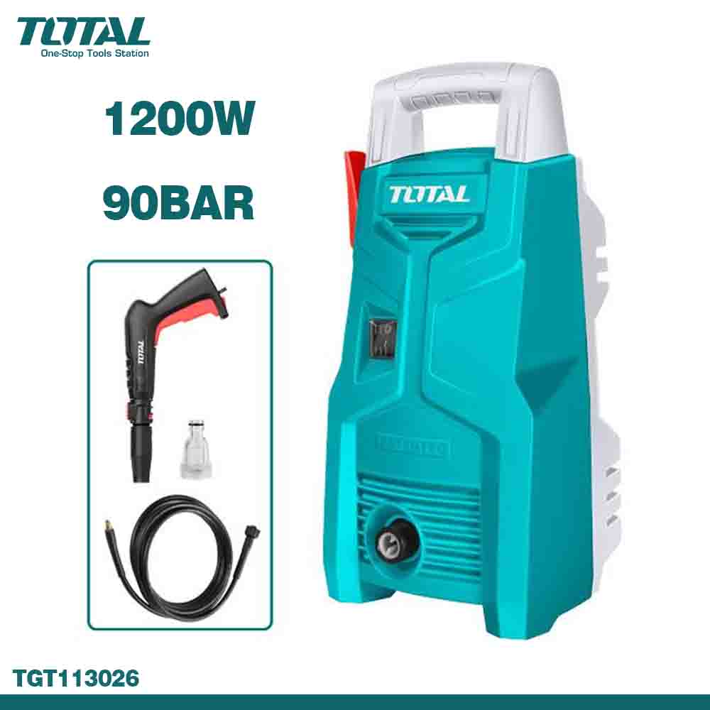 TOTAL High Pressure Washer 90Bar (1200W)