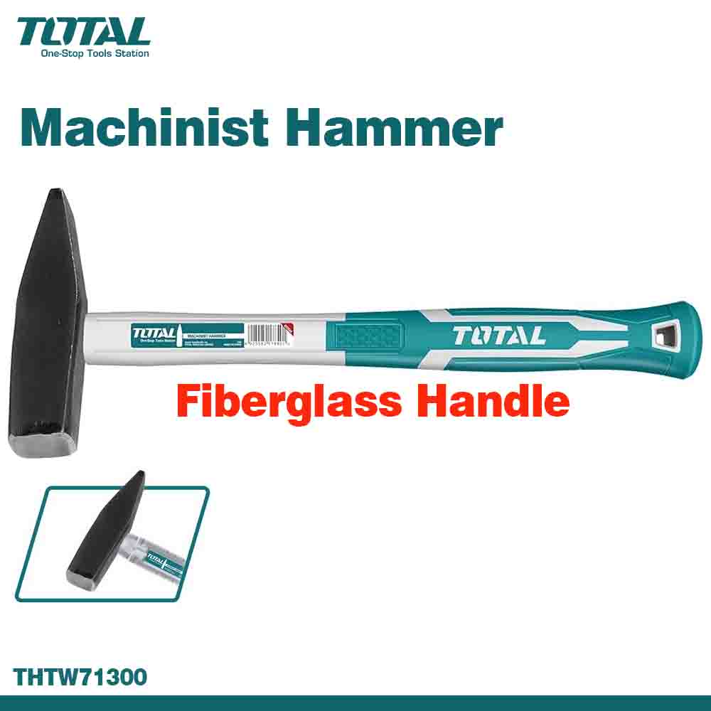 Total Machinist Hammer (Fiberglass Handle)