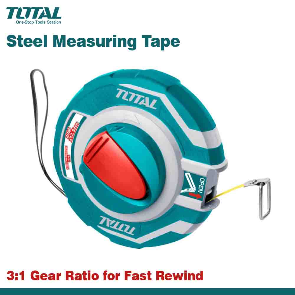 TOTAL Steel Measuring Tape (20-30M)