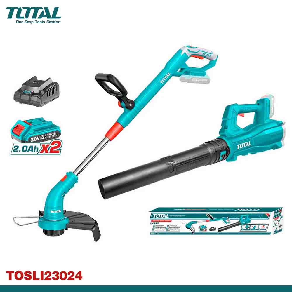 Total Cordless Grass Trimmer & Blower Combo Kit