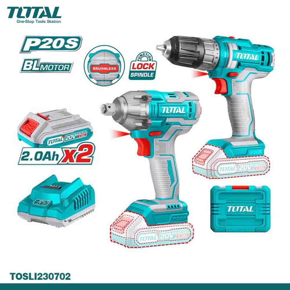 Total Cordless 2Pcs Combo Kit