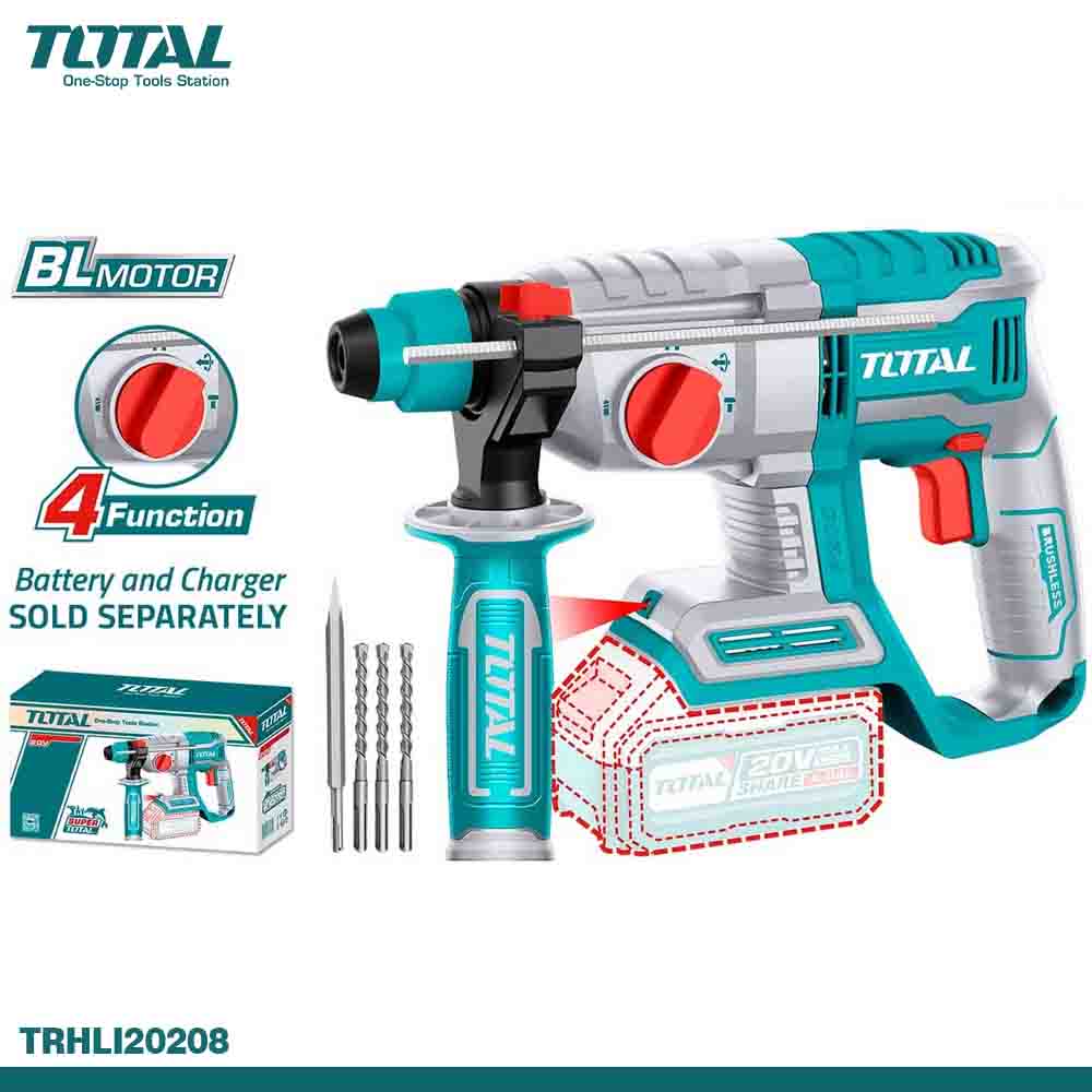 Total Cordless Rotary Hammer Brushless Motor (Solo)