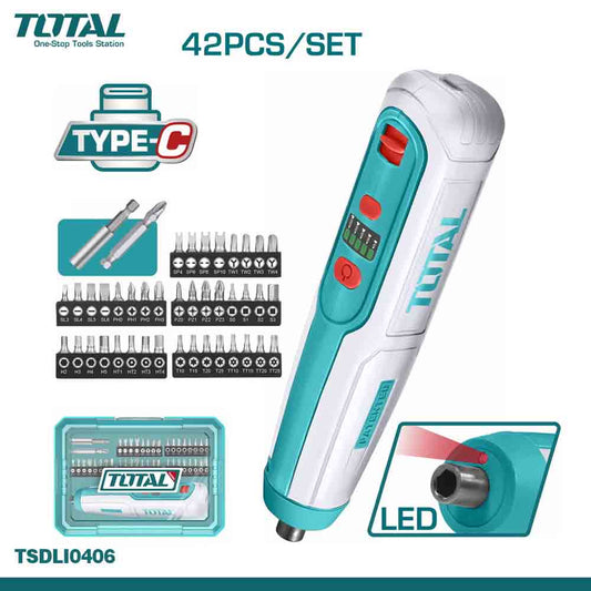 TOTAL Cordless Screwdrivers (Type-C Charging)