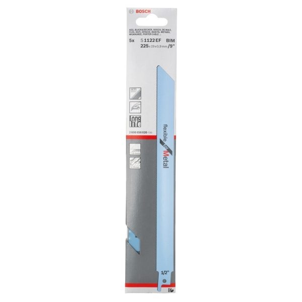 Bosch SSB S 1122 EF Flexible for Metal for sheet metals (1.5-4 mm), solid pipes/profiles (diameter <175 mm) MP5